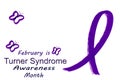 February is Turner Syndrome Awareness Month Banner