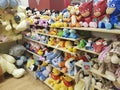 February 11, 2017 Ukraine shelf with soft toys in the store Royalty Free Stock Photo