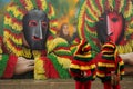 The UNESCO World Heritage Carnival Masks of Podence, Braganca. Royalty Free Stock Photo