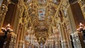 Interior view of the Opera Garnier, in Paris, France. Royalty Free Stock Photo