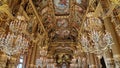 Interior view of the Opera Garnier, in Paris, France. Royalty Free Stock Photo