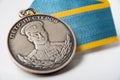 4 February 2021, Voronezh, Russia. Russian Federation State Reward - Nesterov Medal. Is given to military and civil pilots for the