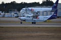 FED EX C208 landing at PVD Royalty Free Stock Photo