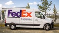 Fed Ex on a delivery Truck Royalty Free Stock Photo