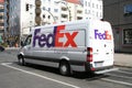 Fed Ex Van Royalty Free Stock Photo
