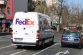 Fed Ex Van Royalty Free Stock Photo