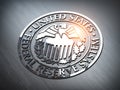 FED federal reserve of USA sybol and sign Royalty Free Stock Photo