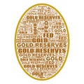 FED Gold Reserves Text Abstract Background Illustration Header Royalty Free Stock Photo
