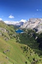 Fedaia pass and lake