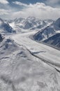 Fedchenko glacier in Tajikistan