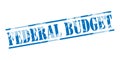 Federal budget blue stamp