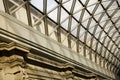 Detail of the vaulted glass ceiling inside Galerias Pacifico