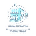 Federal contracting concept icon