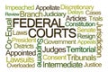 Federal Courts Word Cloud Royalty Free Stock Photo