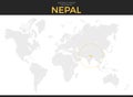 Federal Democratic Republic of Nepal Location Map