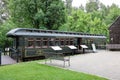 The federal fisheries railcar exhibit, Fish Car No. 3. at D.C. Booth Historic National Fish Hatchery