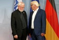 Federal Foreign Minister Dr Frank-Walter Steinmeier welcomes Archbishop Paul Galagher