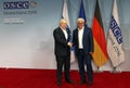 Federal Foreign Minister Dr Frank-Walter Steinmeier welcomes Boris Johnson