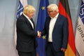 Federal Foreign Minister Dr Frank-Walter Steinmeier welcomes Boris Johnson