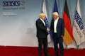 Federal Foreign Minister Dr Frank-Walter Steinmeier welcomes Boris Johnson