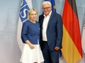 Federal Foreign Minister Dr Frank-Walter Steinmeier welcomes Lilja Dogg Alfredsdottir