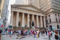 Federal Hall National Memorial on Wall Street in New York Royalty Free Stock Photo