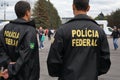 Federal police of Brazil in Saint Petersburg, Russia during FIFA World Cup 2018