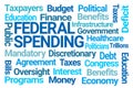 Federal Spending Word Cloud Royalty Free Stock Photo