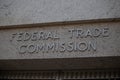 Federal Trade Commission Building Sign Detail Royalty Free Stock Photo