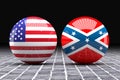 Federated and confederated flags spheres