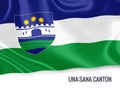 Federation of Bosnia and Herzegovina state Una-Sana Canton flag.