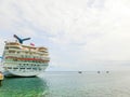 Federation of Saint Kitts and Nevis - May 13, 2016: The Carnival Cruise Ship Fascination at dock Royalty Free Stock Photo