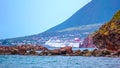 Federation of Saint Kitts and Nevis - May 13, 2016: The Carnival Cruise Ship Fascination at dock Royalty Free Stock Photo