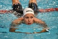 Federica Pellegrini swimmer wins 200mt backstroke final during 7th Trofeo citta di Milano swimming