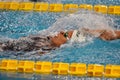 Federica Pellegrini swimmer wins 200mt backstroke final during 7th Trofeo citta di Milano swimming