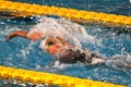 Federica Pellegrini swimmer wins 200mt backstroke final during 7th Trofeo citta di Milano swimming