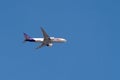 FedEx Express airplane in flight Royalty Free Stock Photo