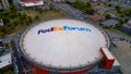 FedEx Forum Memphis from above - home of the Memphis Grizzlies - MEMPHIS, UNITED STATES - NOVEMBER 07, 2022 Royalty Free Stock Photo