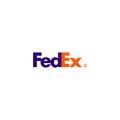 Fedex logo editorial illustrative on white background Royalty Free Stock Photo