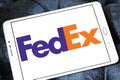 Fedex postal shipping logo Royalty Free Stock Photo