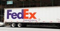 FedEx Truck Royalty Free Stock Photo
