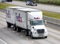 FedEx Truck Royalty Free Stock Photo