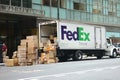 FedEx Truck Royalty Free Stock Photo