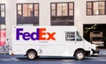 FedEx truck Royalty Free Stock Photo