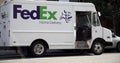 FedEx truck Royalty Free Stock Photo