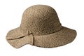 Fedora hat. hat isolated on white background . brown hat Royalty Free Stock Photo