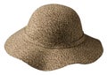 Fedora hat. hat isolated on white background . brown hat Royalty Free Stock Photo