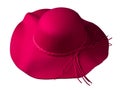 Fedora hat. hat isolated on white background . red hat Royalty Free Stock Photo