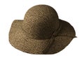 Fedora hat isolated on white background .fedora hat with brim. Royalty Free Stock Photo