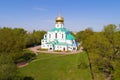 Fedorovsky Cathedral shooting from a quadcopter. Tsarskoye Selo